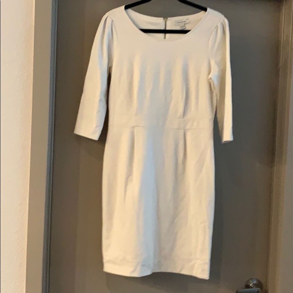 Cream Shift Dress